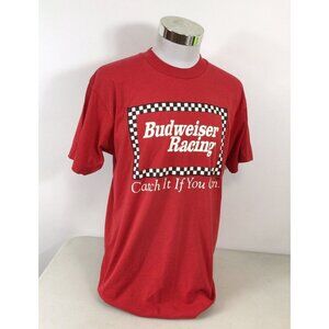 Budweiser Beer Racing T Shirt Catch It If You Can 1992 Mens Large